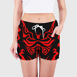Шорты женские Тату ситха, цвет: 3D-принт — фото 2