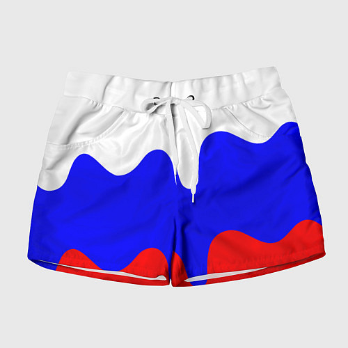 Женские шорты Патриот - флаг / 3D-принт – фото 1
