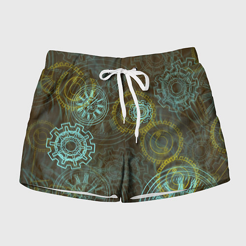 Женские шорты Стимпанк механизм / 3D-принт – фото 1
