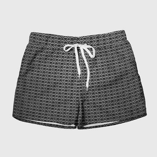 Женские шорты Стальная кольчуга воинов / 3D-принт – фото 1