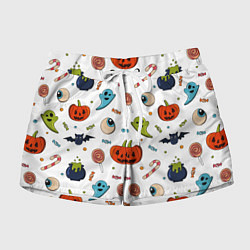 Женские шорты Halloween pumpkin show