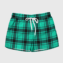 Женские шорты Checkered turquoise