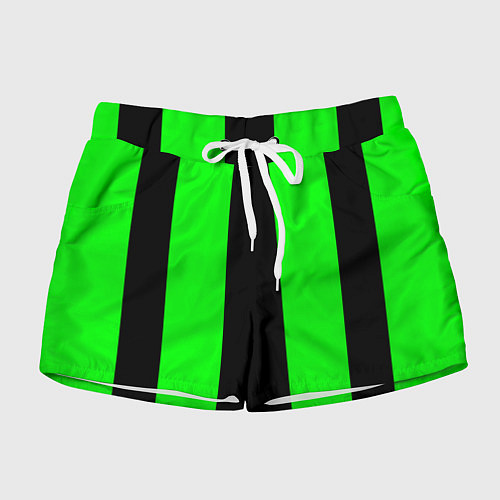 Женские шорты Color green black line / 3D-принт – фото 1