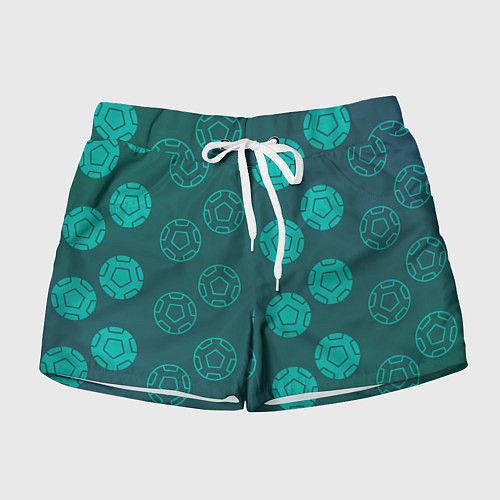 Женские шорты Спортивные мячи / 3D-принт – фото 1