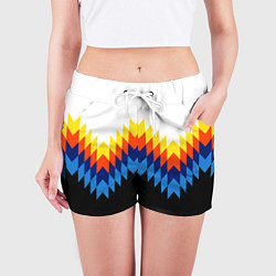 Шорты женские Олдскульный паттерн, цвет: 3D-принт — фото 2