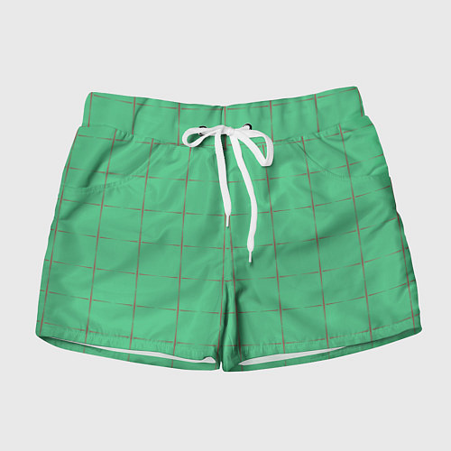 Женские шорты Color green stripes / 3D-принт – фото 1