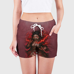 Шорты женские Незуко Камадо реализм, цвет: 3D-принт — фото 2