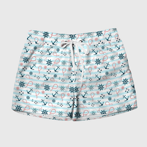 Женские шорты Морская тема / 3D-принт – фото 1