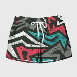 Шорты женские Геометрический узор, цвет: 3D-принт