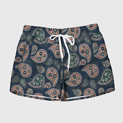 Шорты женские Индийский деним, цвет: 3D-принт