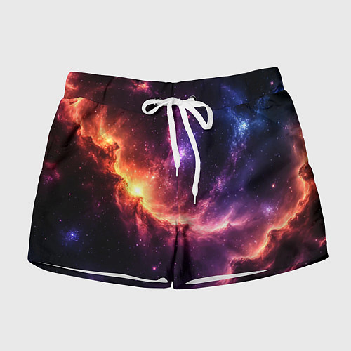 Женские шорты Фантастические космические туманы / 3D-принт – фото 1