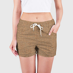 Шорты женские Мешковина имитация, цвет: 3D-принт — фото 2