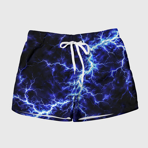 Женские шорты Мощнейший разряд молнии / 3D-принт – фото 1