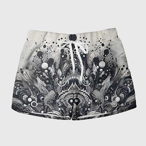 Женские шорты Abstract pattern - graffiti / 3D-принт – фото 1