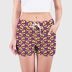 Шорты женские Паттерн с летучими мышами, цвет: 3D-принт — фото 2