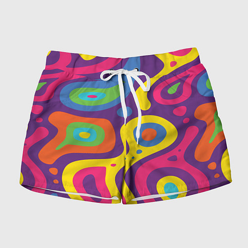 Женские шорты Abstract tac / 3D-принт – фото 1