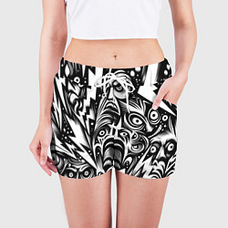 Шорты женские Lightnings and faces - ai art fantasy, цвет: 3D-принт — фото 2