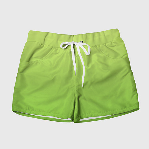 Женские шорты Color lime green / 3D-принт – фото 1