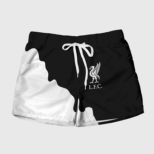 Женские шорты Ливерпуль краски разводы / 3D-принт – фото 1