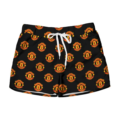 Женские шорты Manchester United Pattern / 3D-принт – фото 1