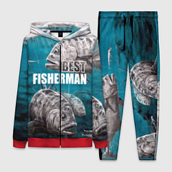 Женский 3D-костюм Best fisherman, цвет: 3D-красный