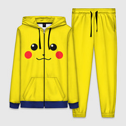 Женский 3D-костюм Happy Pikachu, цвет: 3D-синий
