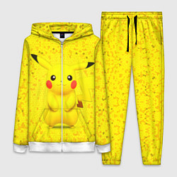 Женский 3D-костюм Pikachu, цвет: 3D-белый