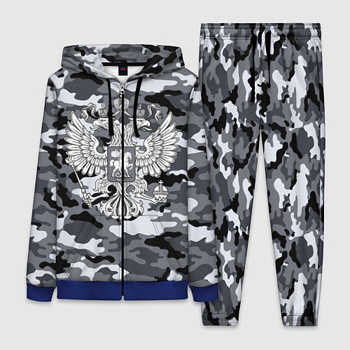 Женский костюм Городской камуфляж Россия / 3D-Синий – фото 1