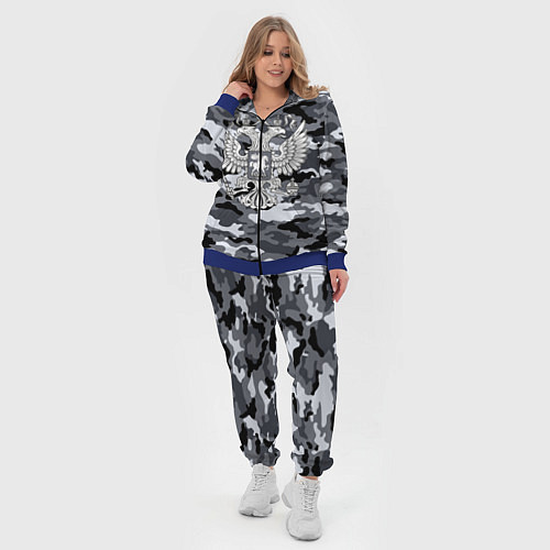 Женский костюм Городской камуфляж Россия / 3D-Синий – фото 4