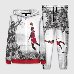 Женский 3D-костюм Michael Jordan NBA, цвет: 3D-красный