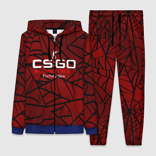 Женский костюм Cs:go - Crimson Web Style Factory New Кровавая пау / 3D-Синий – фото 1