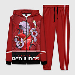 Женский 3D-костюм Detroit Red Wings, цвет: 3D-черный
