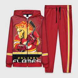 Женский 3D-костюм Calgary Flames, цвет: 3D-красный