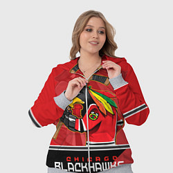 Женский 3D-костюм Chicago Blackhawks, цвет: 3D-меланж — фото 2