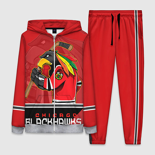 Женский костюм Chicago Blackhawks / 3D-Меланж – фото 1