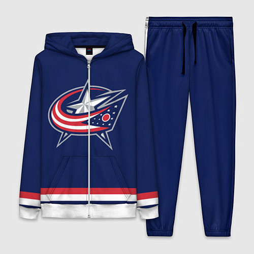 Женский костюм Columbus Blue Jackets / 3D-Белый – фото 1