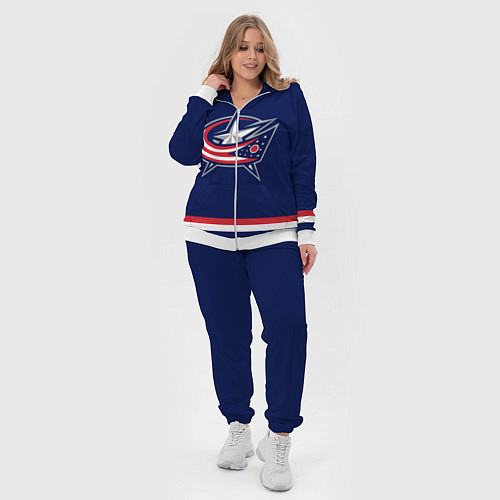 Женский костюм Columbus Blue Jackets / 3D-Белый – фото 4