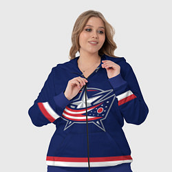 Женский 3D-костюм Columbus Blue Jackets, цвет: 3D-синий — фото 2