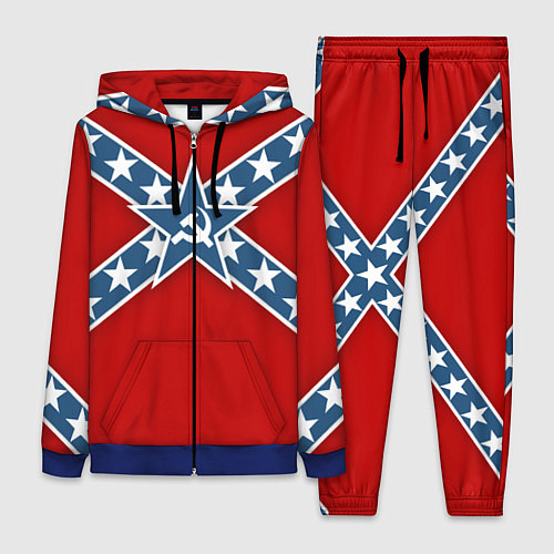 Женский костюм Флаг советской конфедерации / 3D-Синий – фото 1