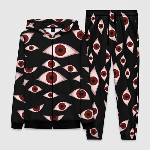 Женский костюм Глаза / 3D-Черный – фото 1