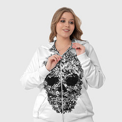 Женский 3D-костюм Череп, цвет: 3D-белый — фото 2