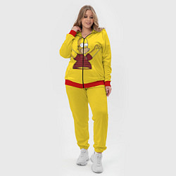 Женский 3D-костюм Гомер-болельщик, цвет: 3D-красный — фото 2