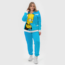 Женский 3D-костюм Задумчивый Барт, цвет: 3D-белый — фото 2