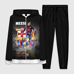 Женский 3D-костюм Messi FCB, цвет: 3D-белый