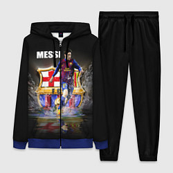 Женский 3D-костюм Messi FCB, цвет: 3D-синий