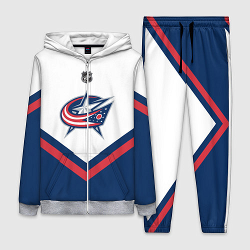 Женский костюм NHL: Columbus Blue Jackets / 3D-Меланж – фото 1