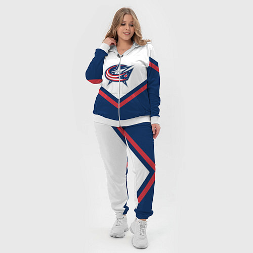 Женский костюм NHL: Columbus Blue Jackets / 3D-Белый – фото 4
