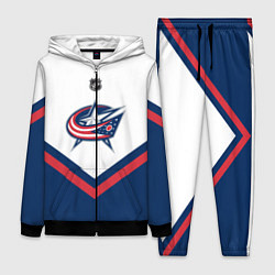 Женский 3D-костюм NHL: Columbus Blue Jackets, цвет: 3D-черный