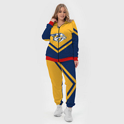 Женский 3D-костюм NHL: Nashville Predators, цвет: 3D-красный — фото 2