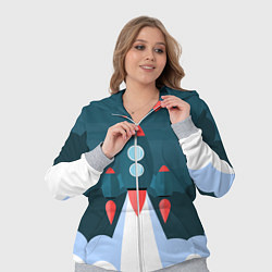 Женский 3D-костюм Ракета, цвет: 3D-меланж — фото 2